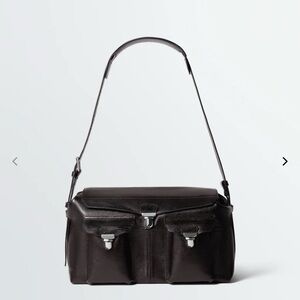 Lemaire WEEK-END GEAR BAG IN LEATHER - Espresso
